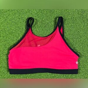 Lululemon Size 10 Forget The Rest Sports Bra Athletic Flamenco Red / Black